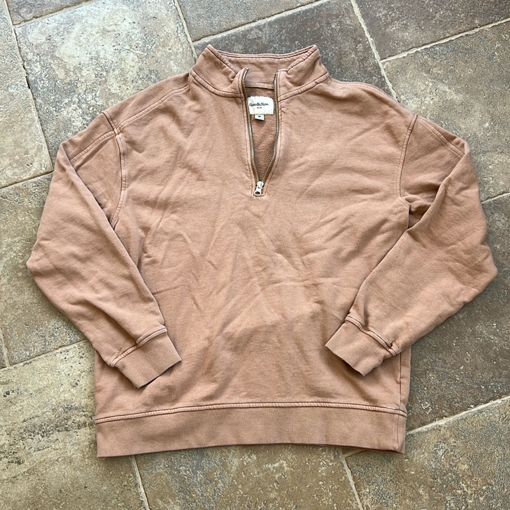 Goodfellow quarter zip size medium